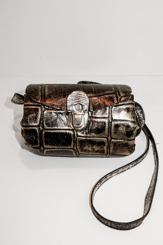 Vintage Handmade Barrel Bag