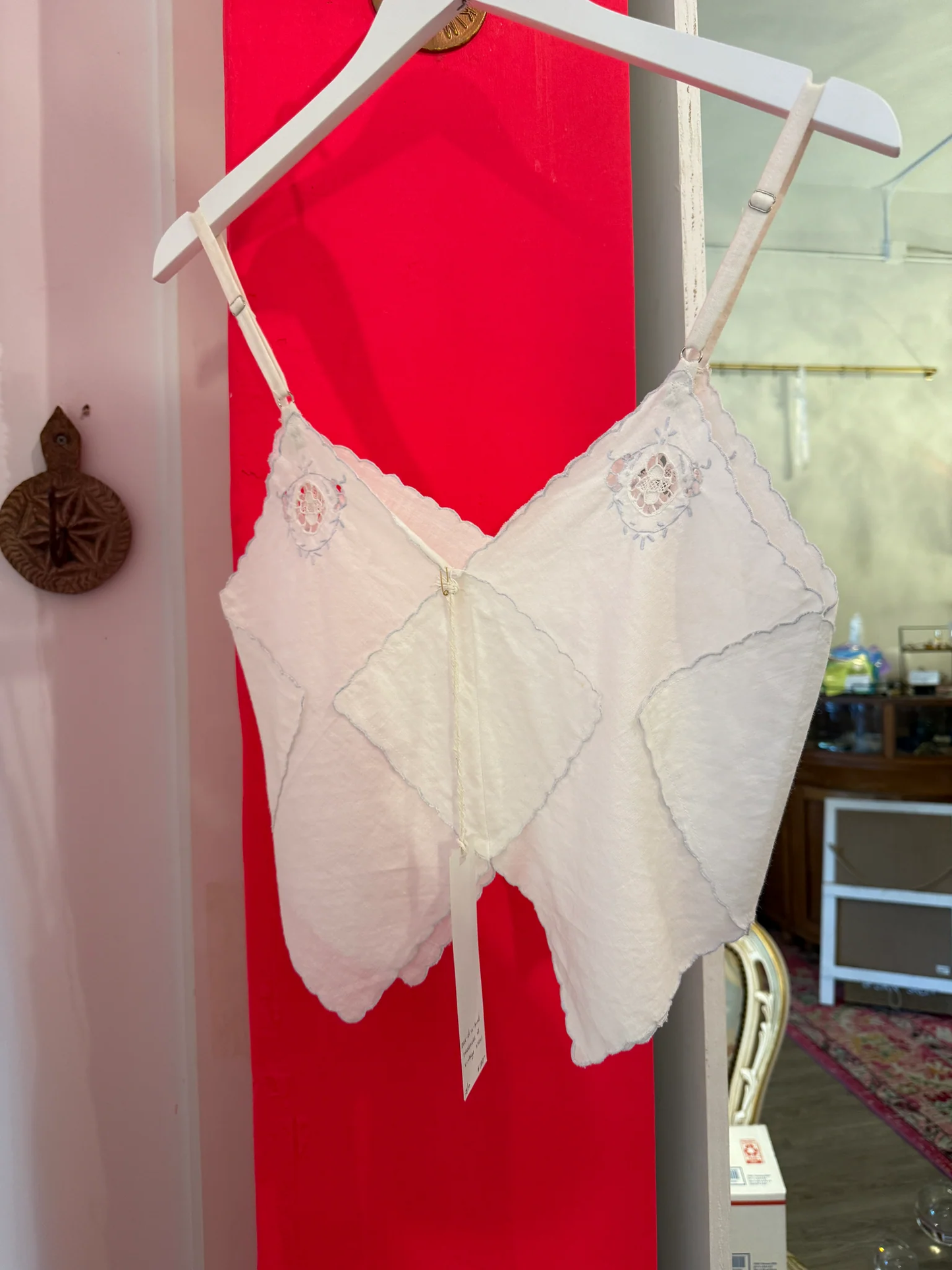 Vintage Up-cycled Napkin Top