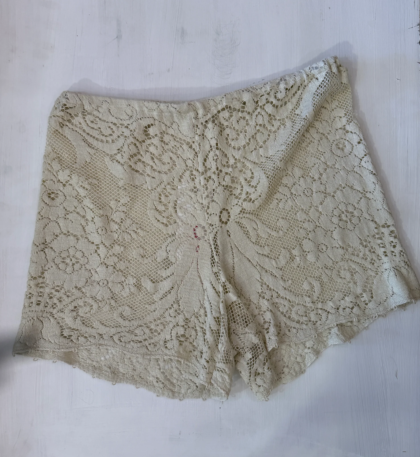 Up-cycled Vintage Lace Shorts