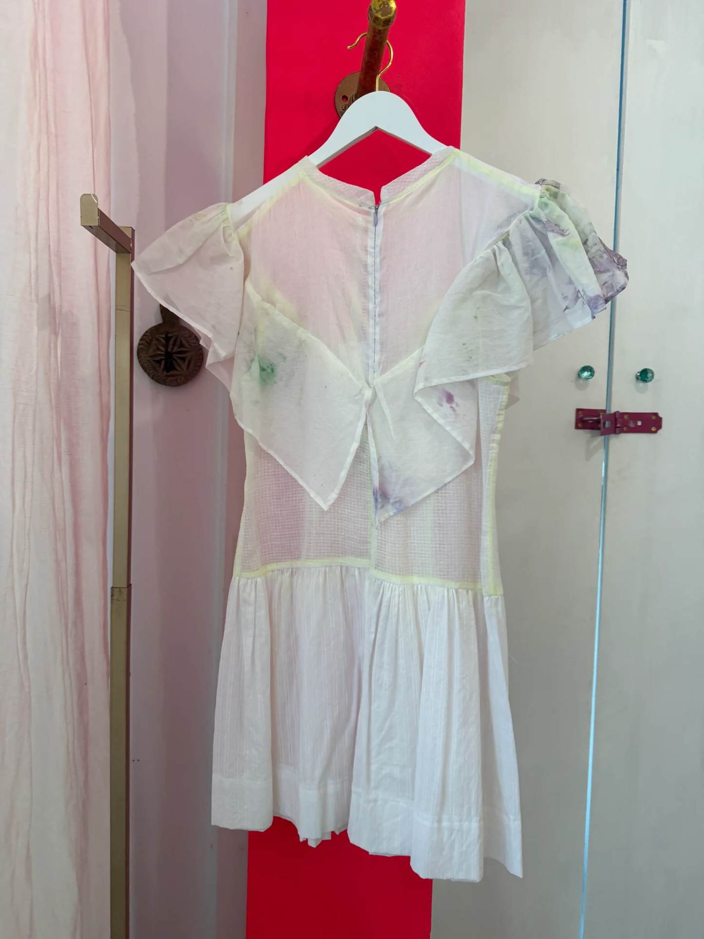 Hand Dyed Cotton Flounce Dress