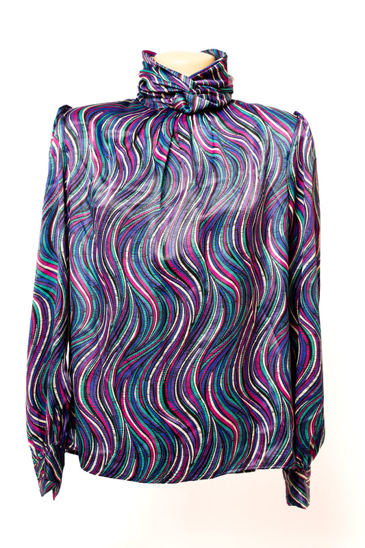 1980s Anna Kriste Blouse
