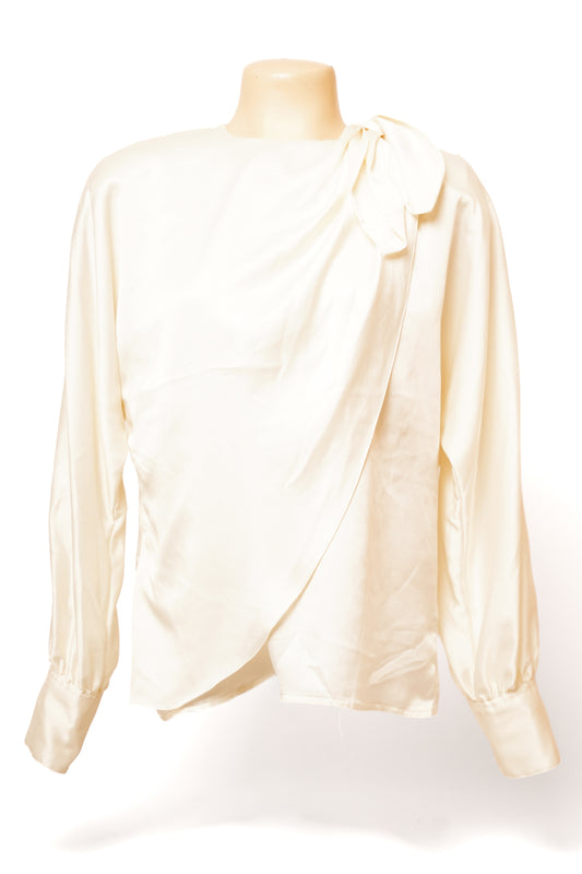 1980s Chaus Bow Blouse