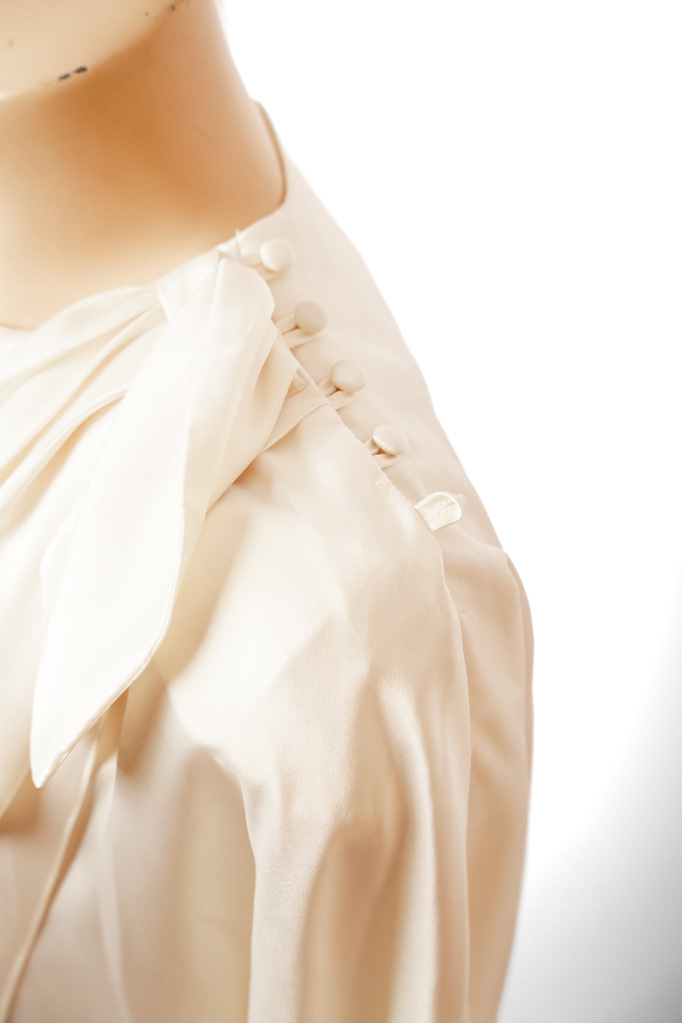 1980s Chaus Bow Blouse