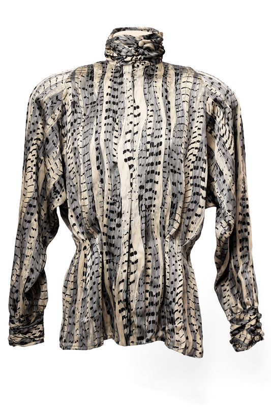 1980s Tess Button Up Blouse