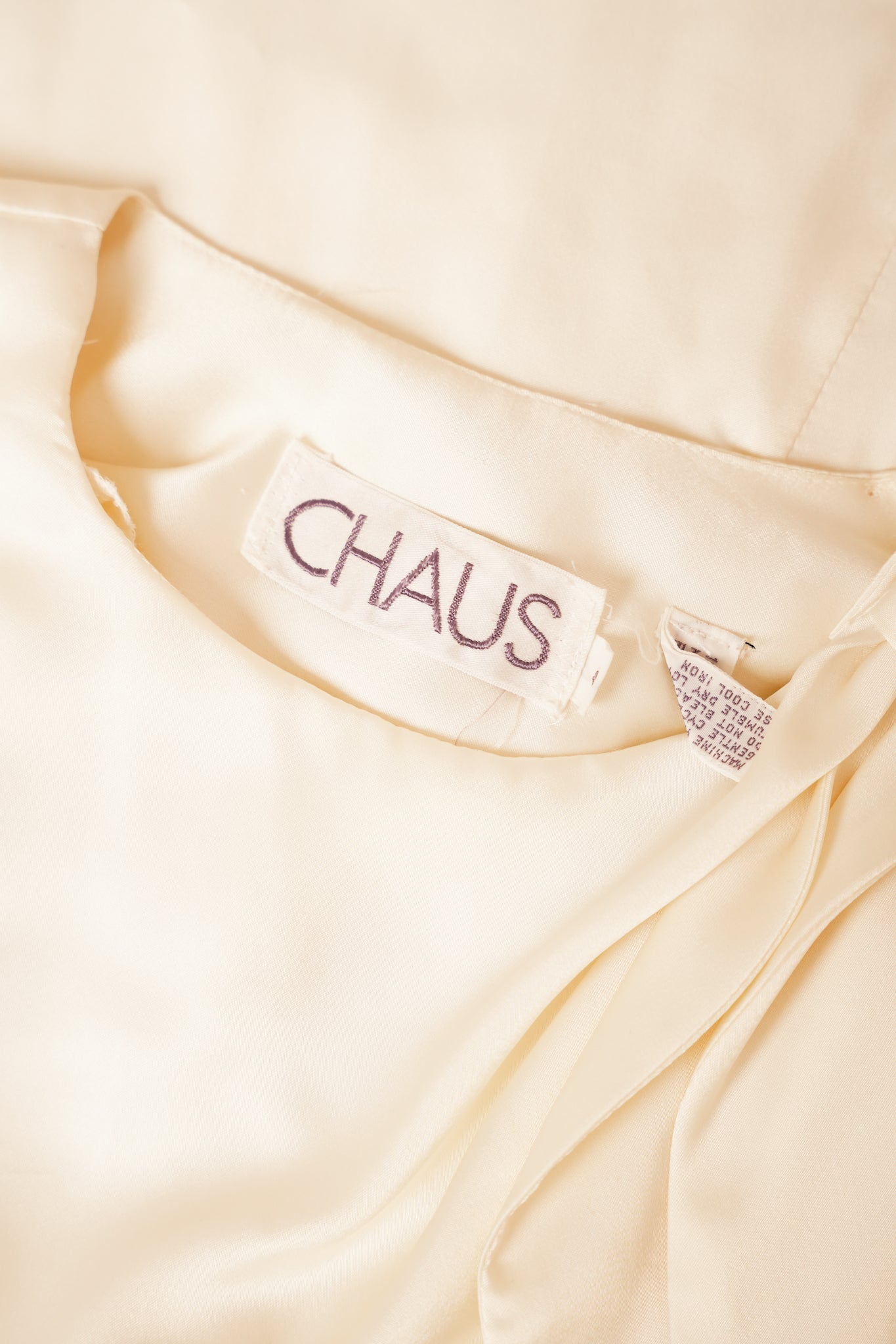 1980s Chaus Bow Blouse