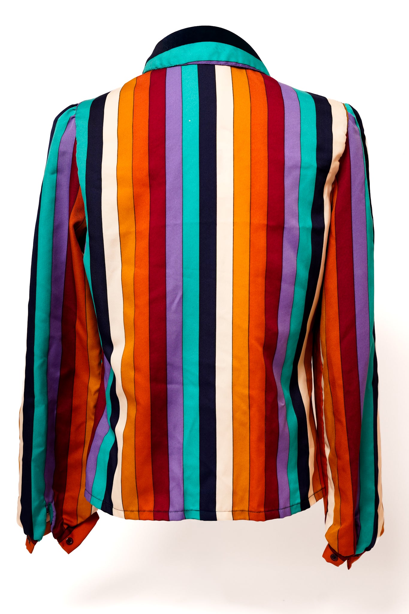 1980s Alice Stuart Rainbow Button Up