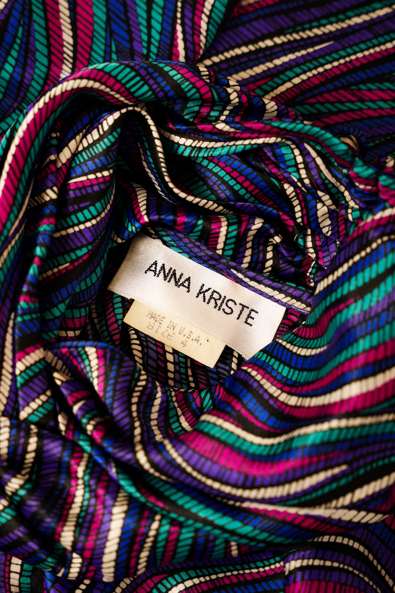 1980s Anna Kriste Blouse