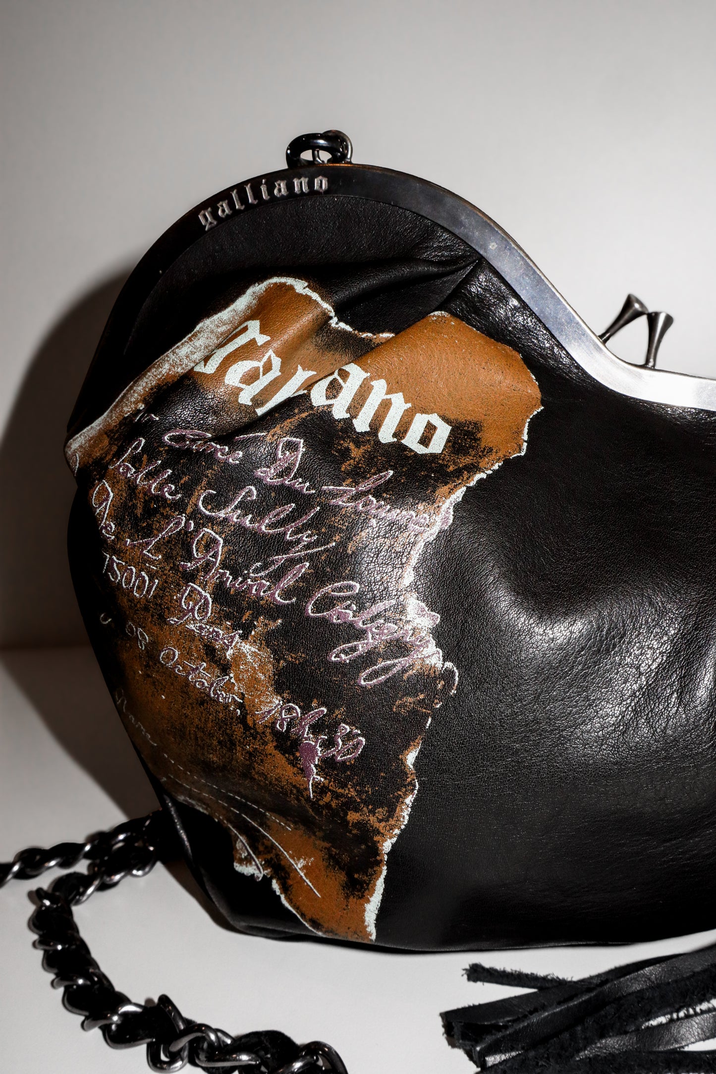 1990's John Galliano Heart Shaped Novelty Bag