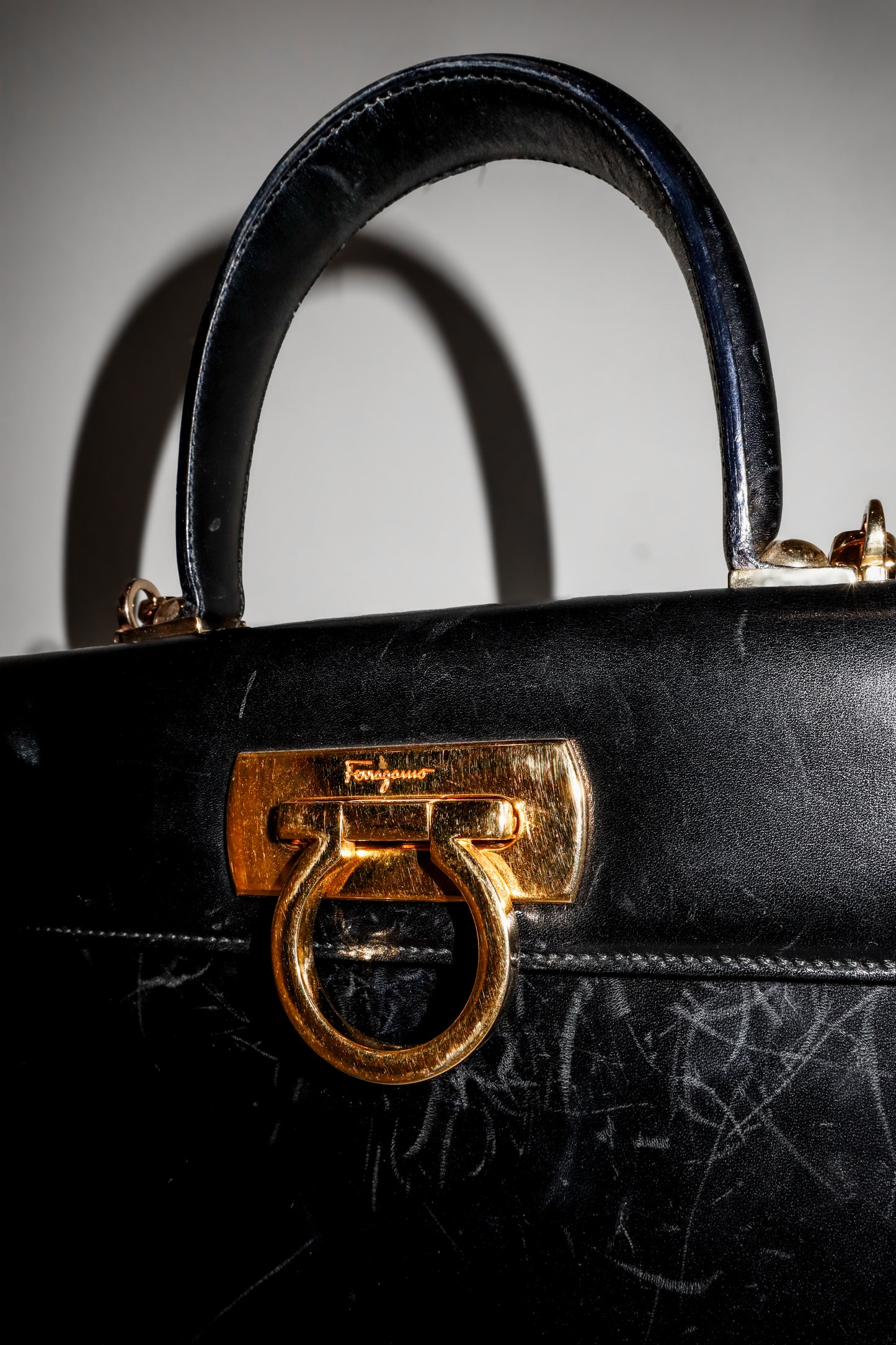 1990's Ferragamo Top Handle Bag