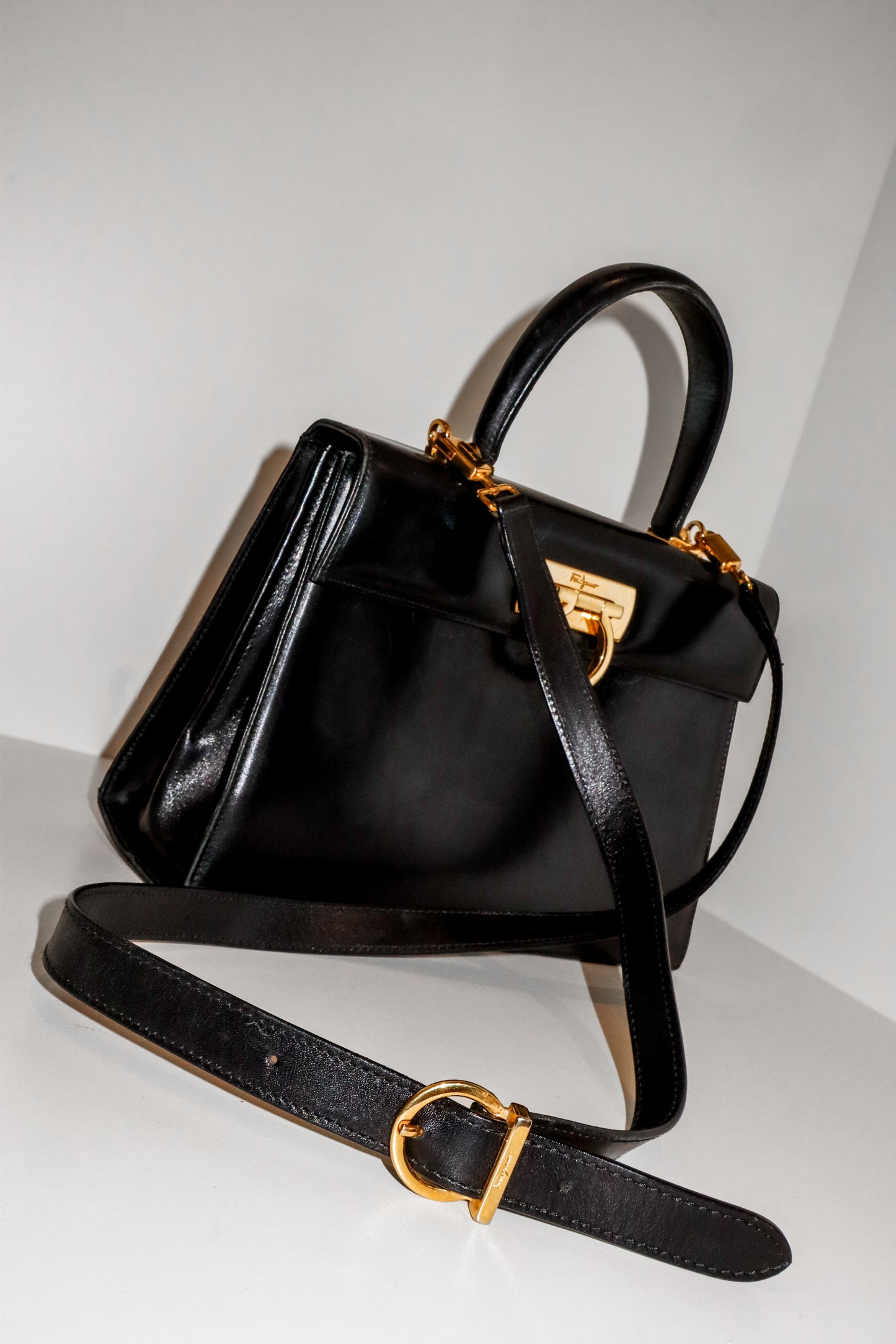 1990's Ferragamo Top Handle Bag