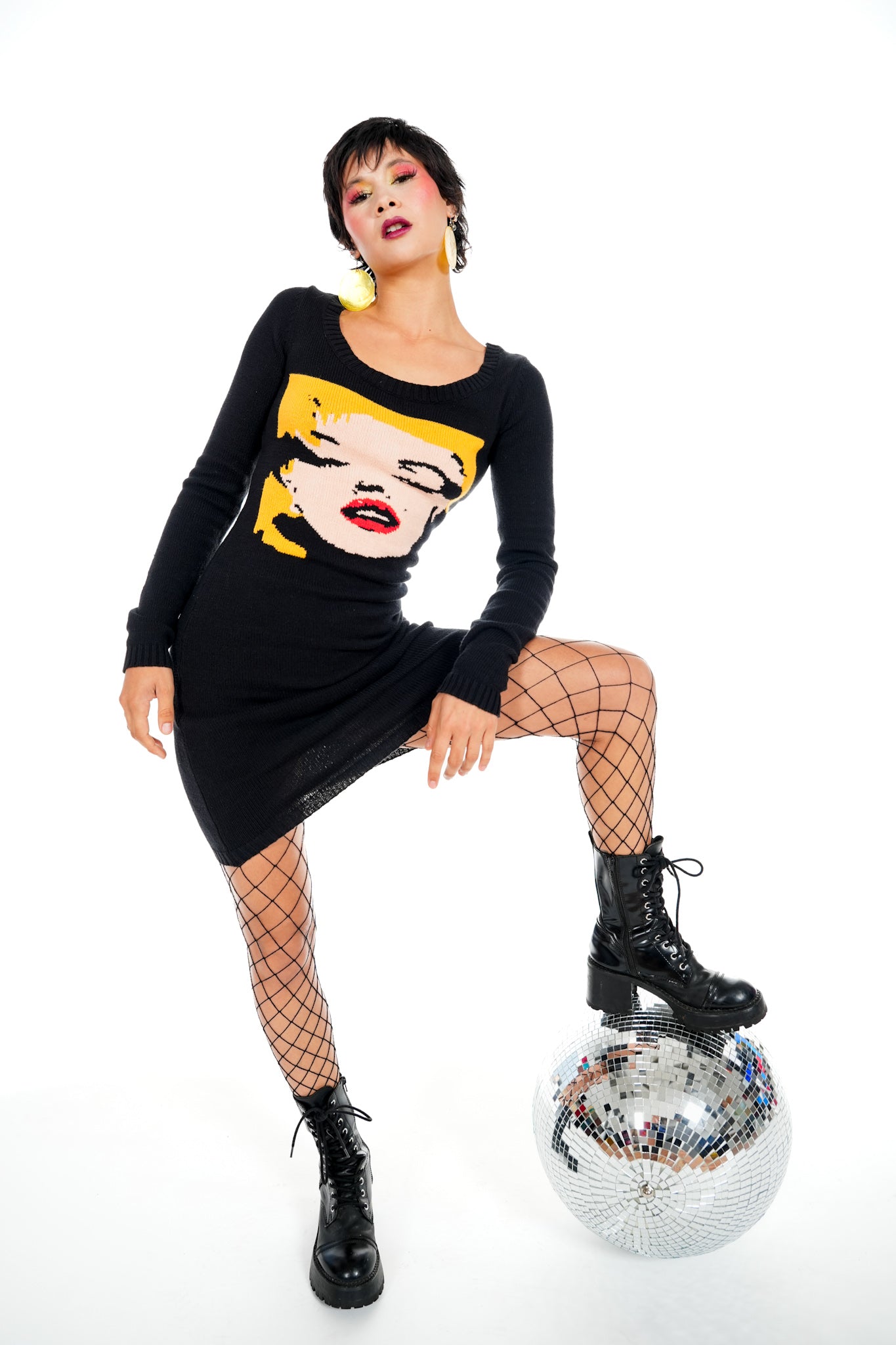 1990's Betsey Johnson Marilyn Monroe Sweater Dress