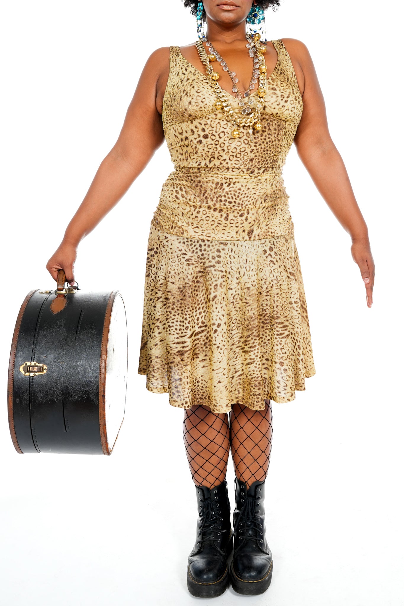 1990's Betsey Johnson Cheetah Print Dress