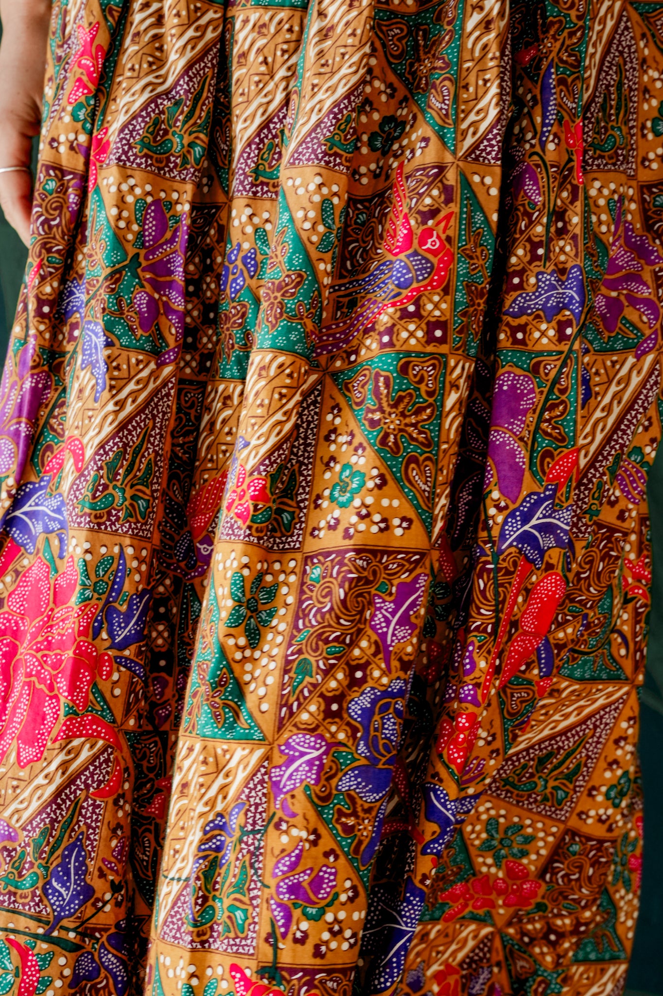 1990's Liz Claiborne Pleated Maxi Skirt