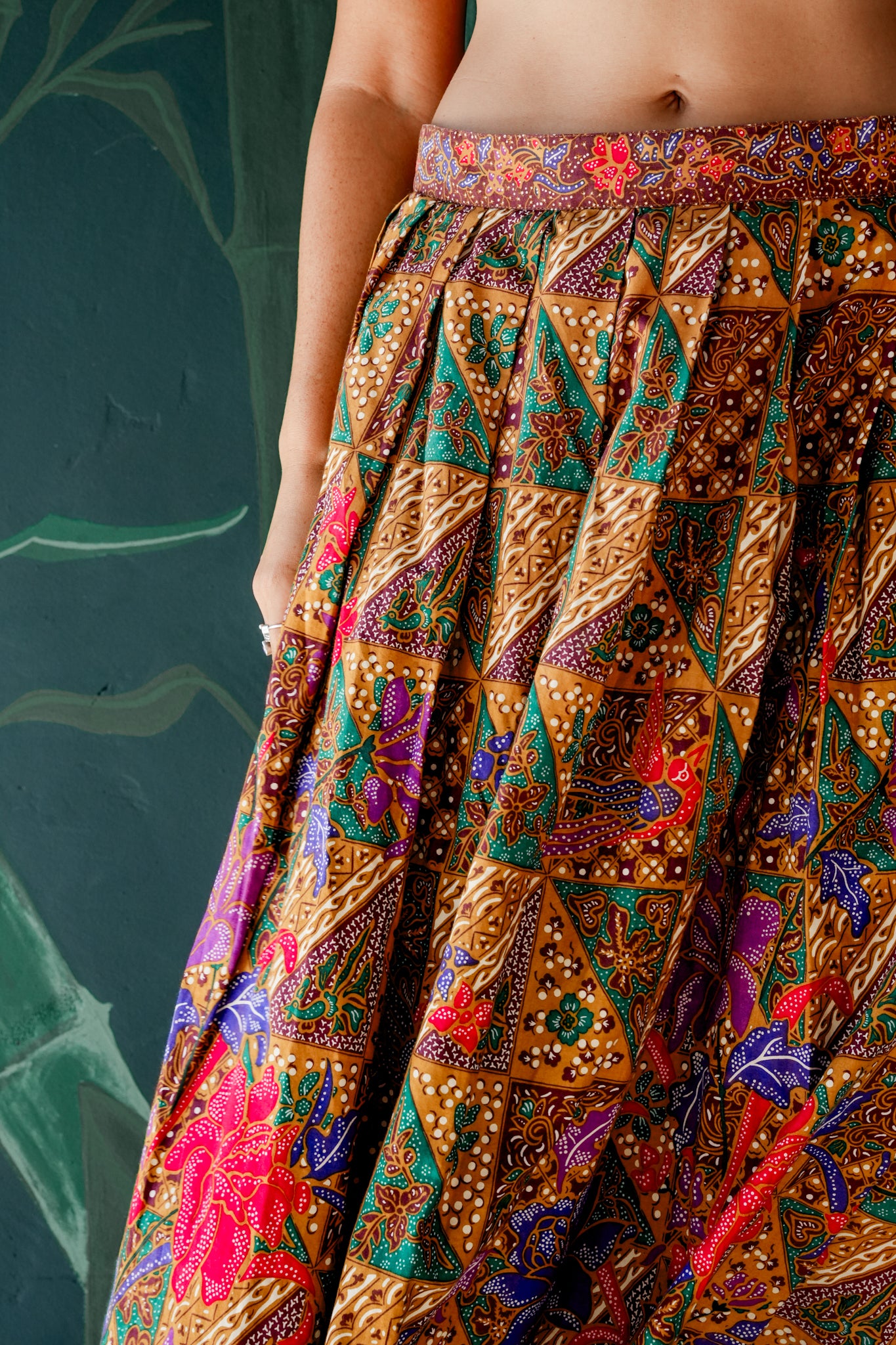 1990's Liz Claiborne Pleated Maxi Skirt