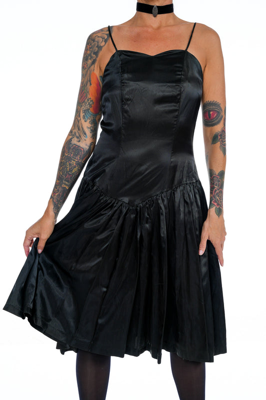1980's Black Prom Dress