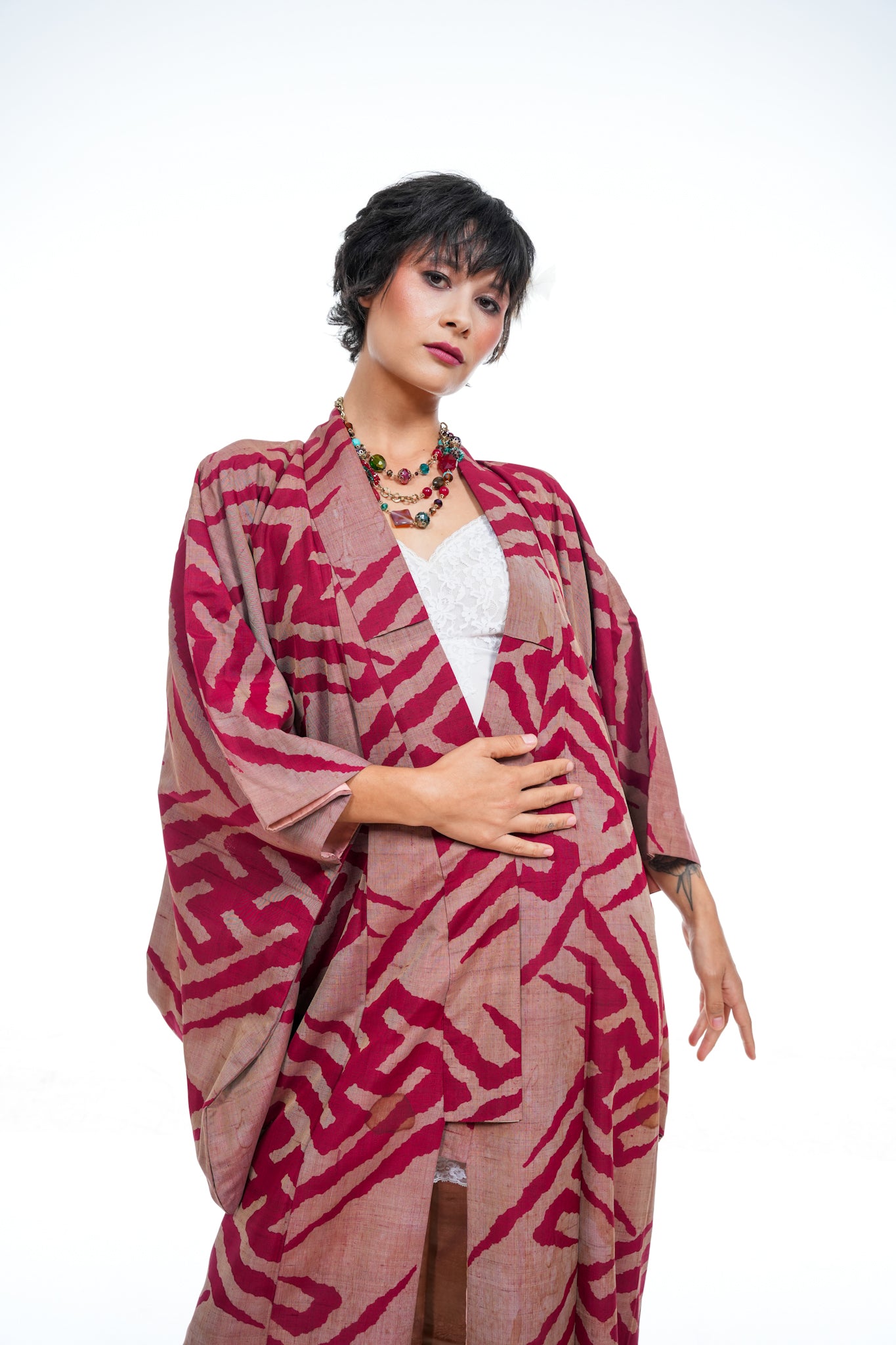 Vintage Cotton and Silk Japanese Kimono