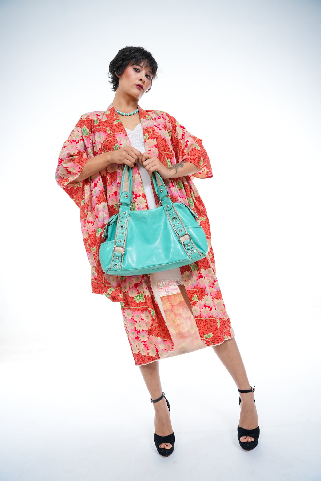 Y2K Turquoise Kathy Van Zeeland Handbag