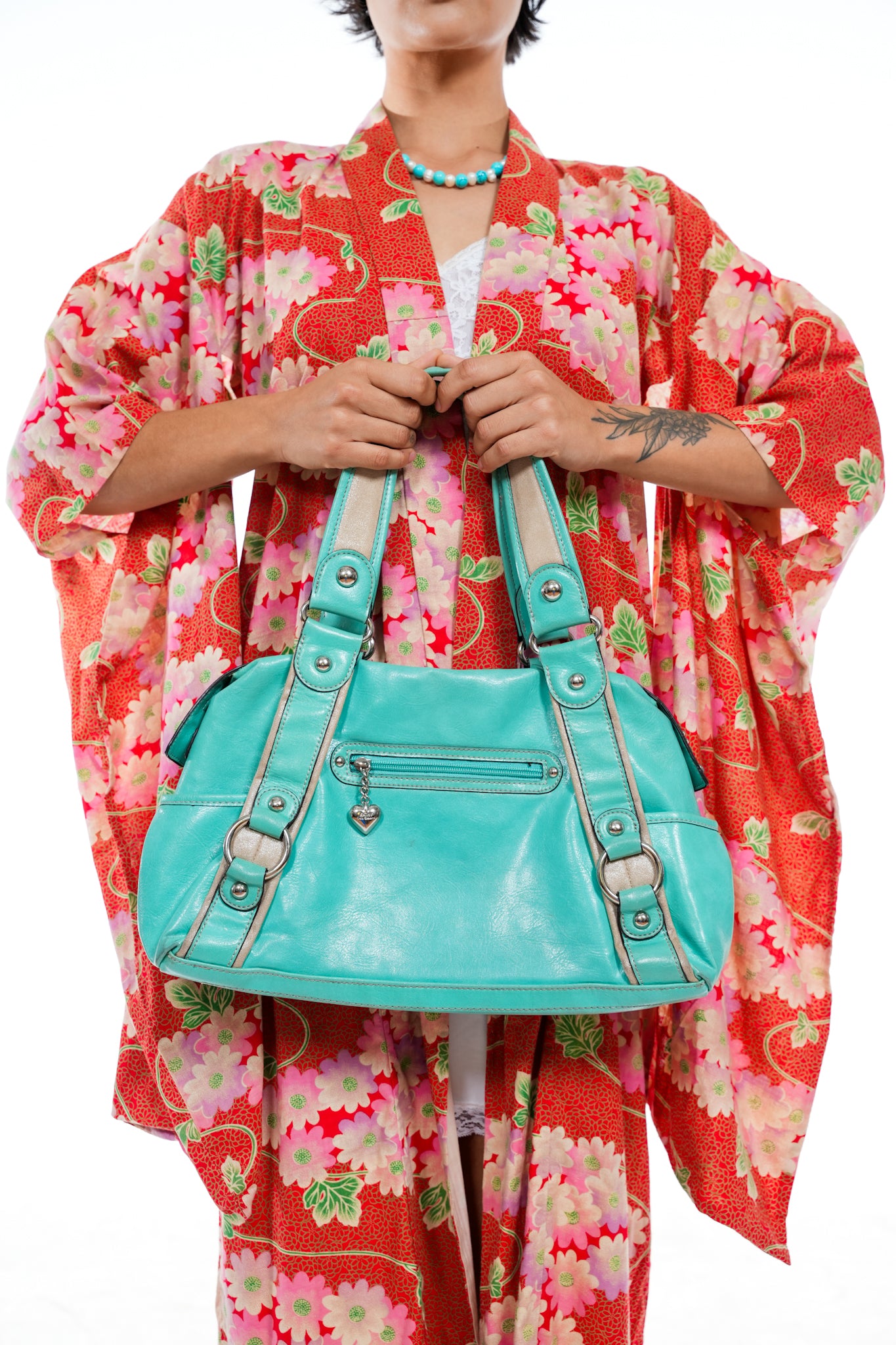 Y2K Turquoise Kathy Van Zeeland Handbag