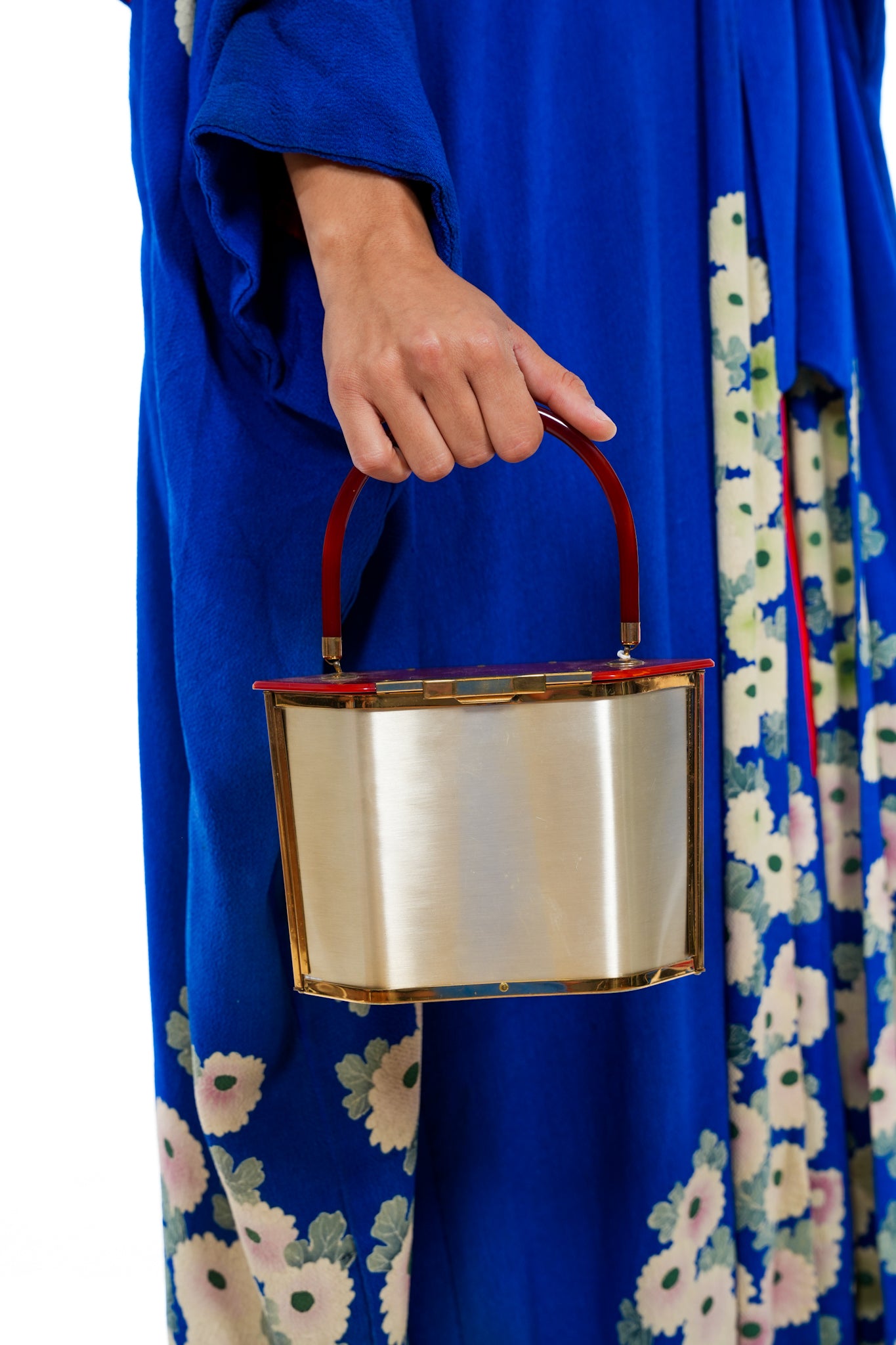 1970's Gold Lucite Handbag