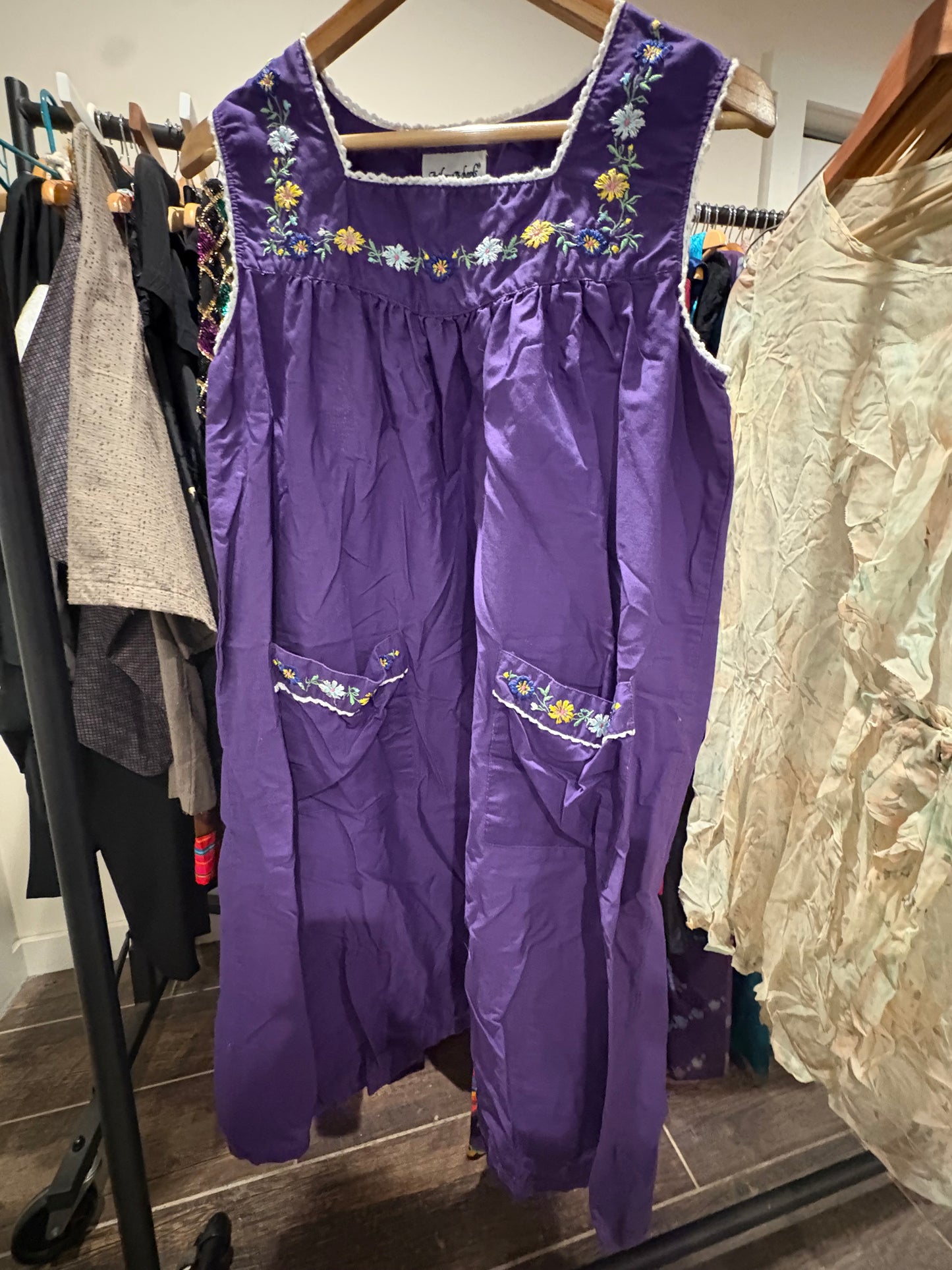 1980s Anthony Richards Cottage Dress