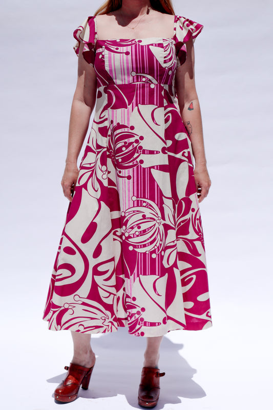 1970's Psychedlic Floral Muumuu