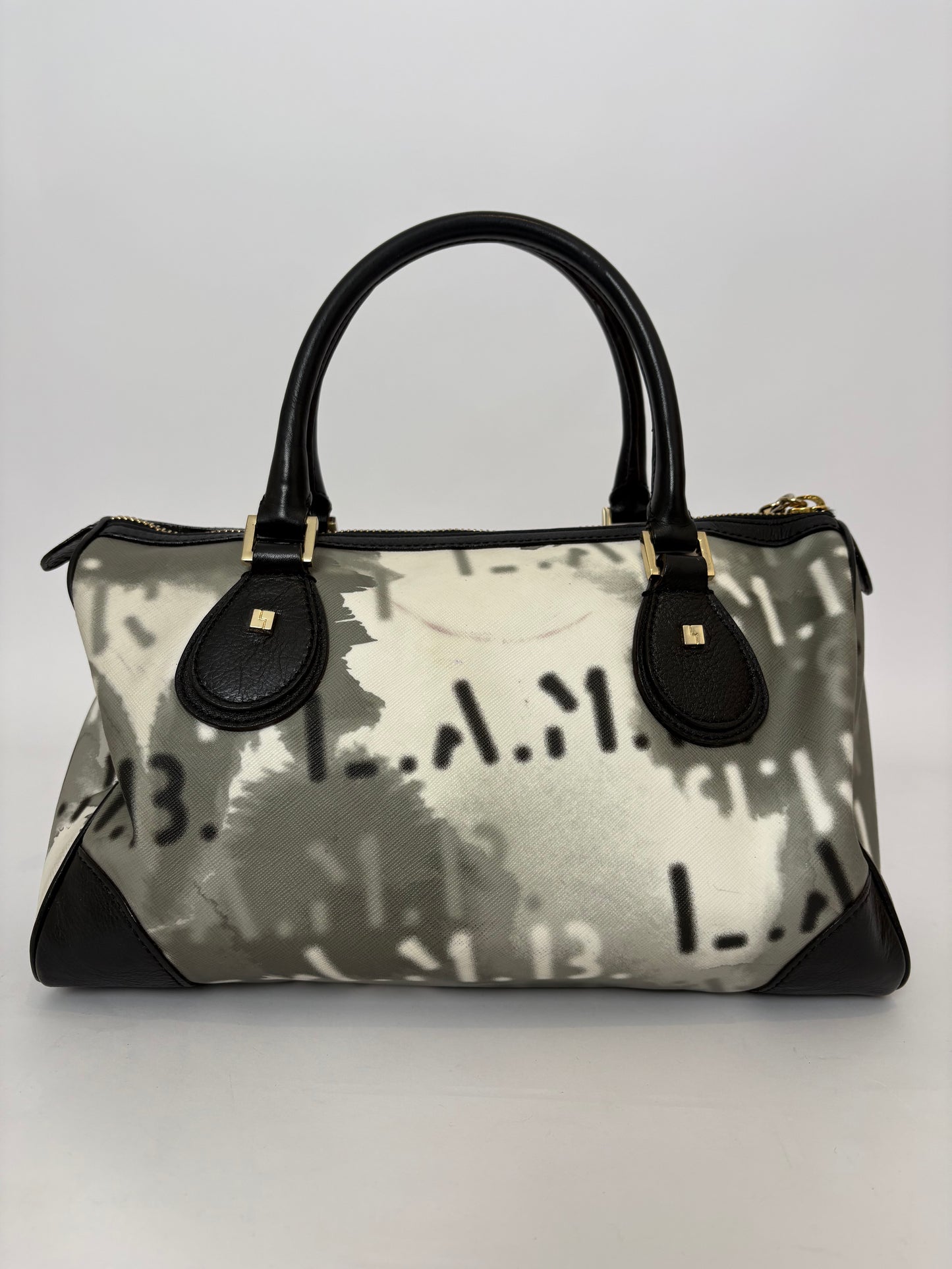 Y2K L.A.M.B Graffiti Satchel Bag