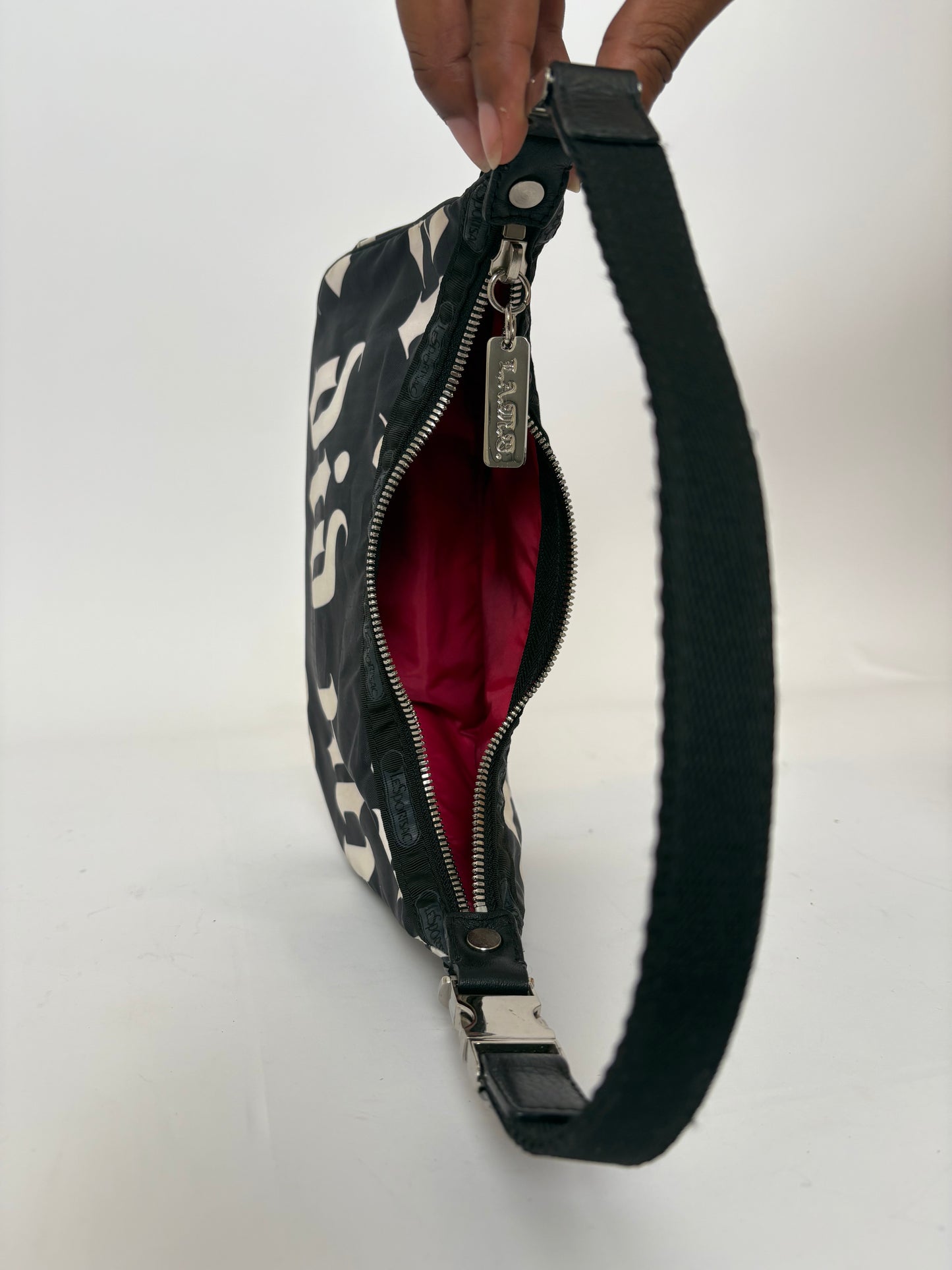Y2K Lesportsac x L.A.M.B Black Mini Hella Hobo Shoulder Bag