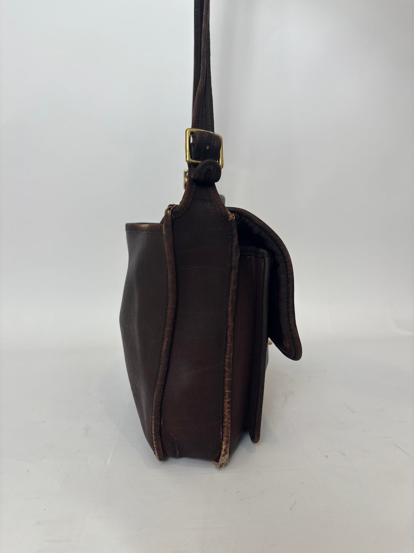 1980s Brown Coach Metropolitan Brief