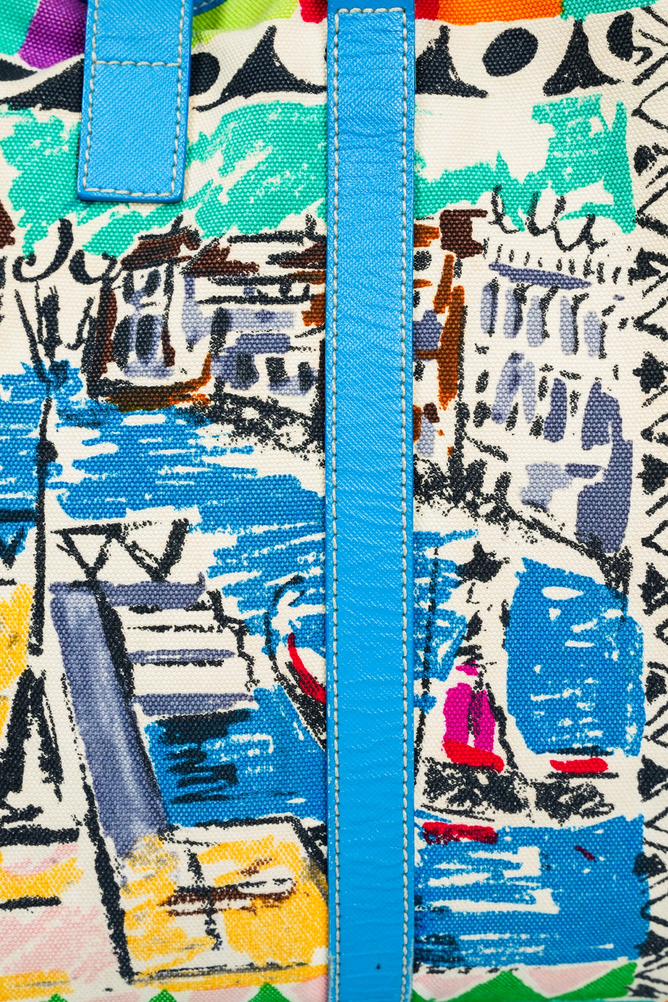 Prada Venice Print Tote Bag