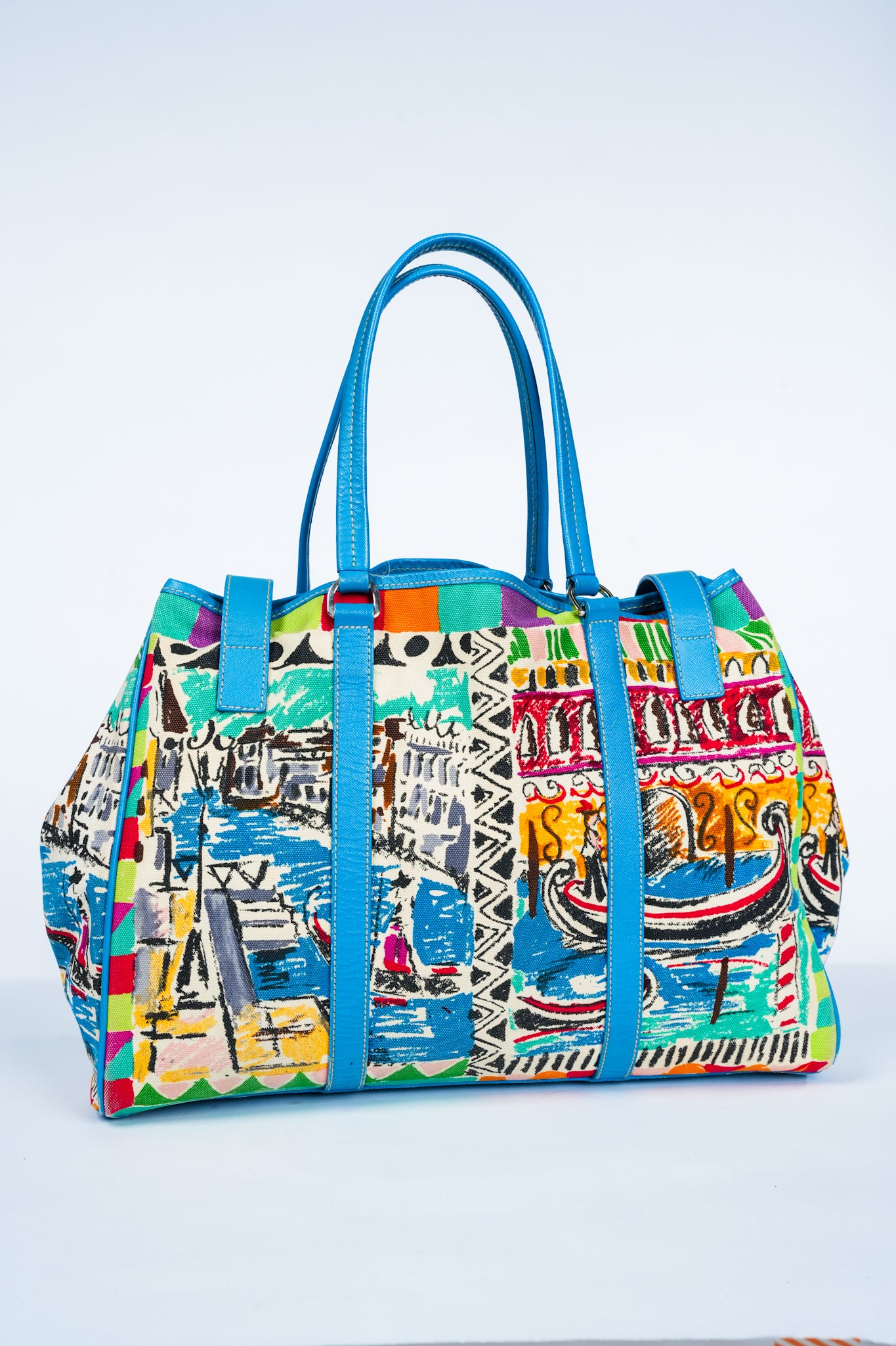 Prada Venice Print Tote Bag