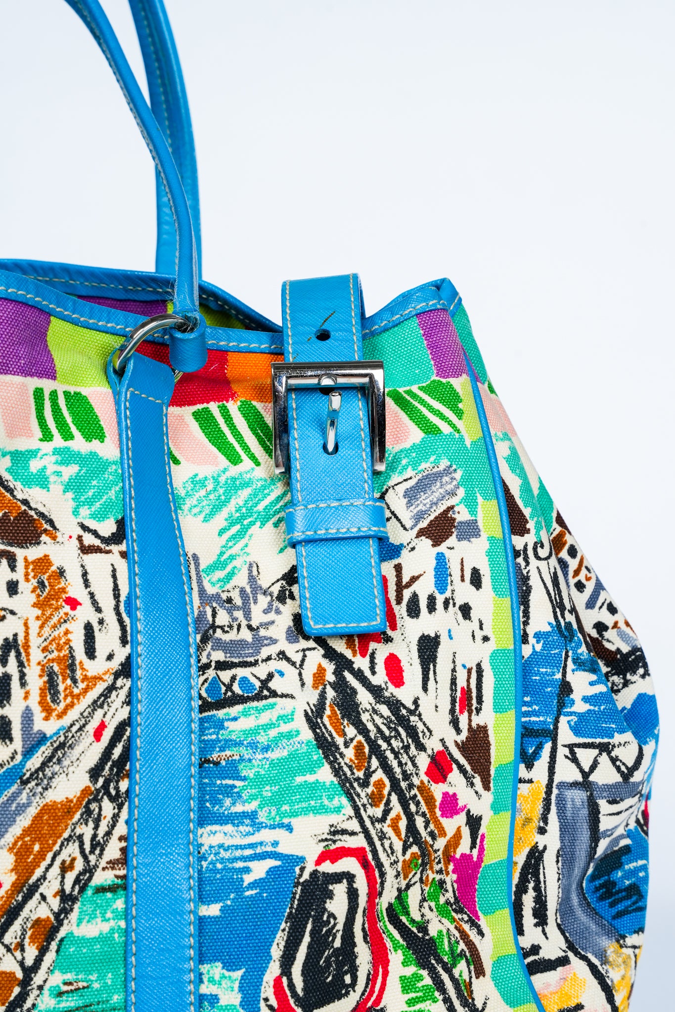 Prada Venice Print Tote Bag