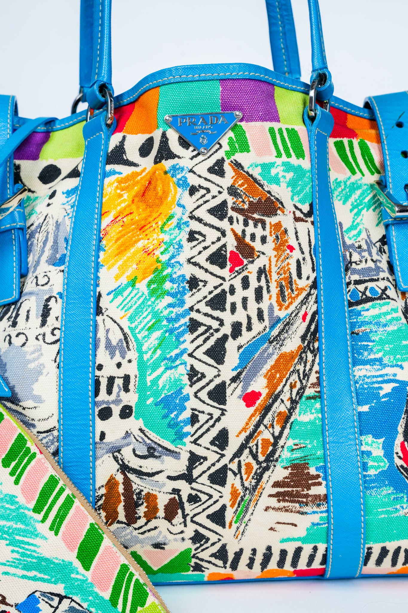 Prada Venice Print Tote Bag