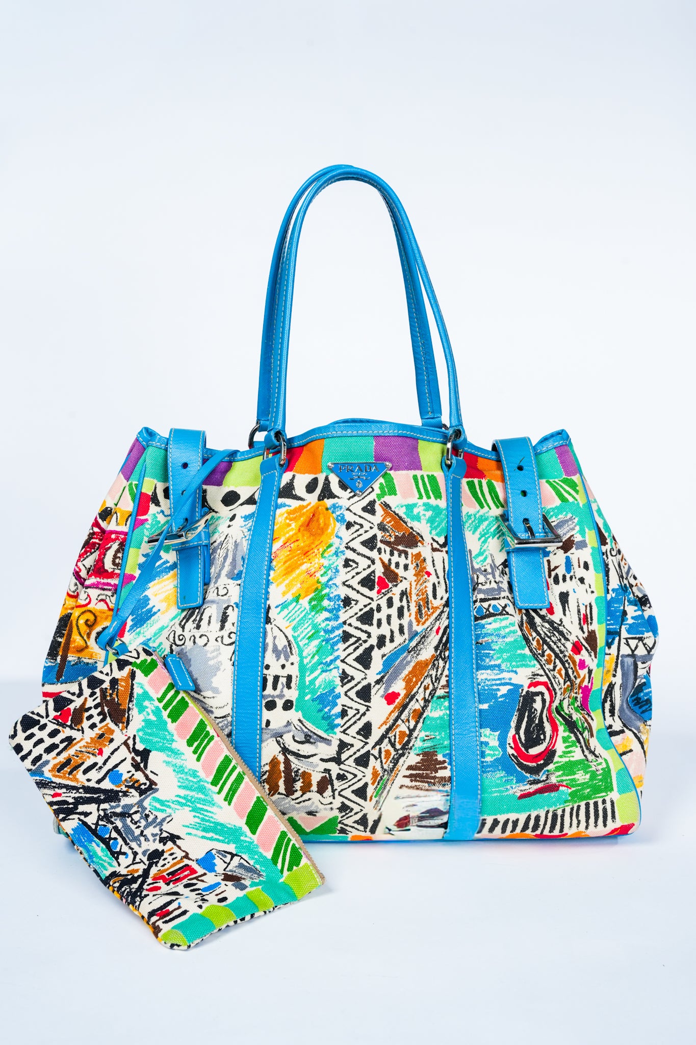 Prada Venice Print Tote Bag