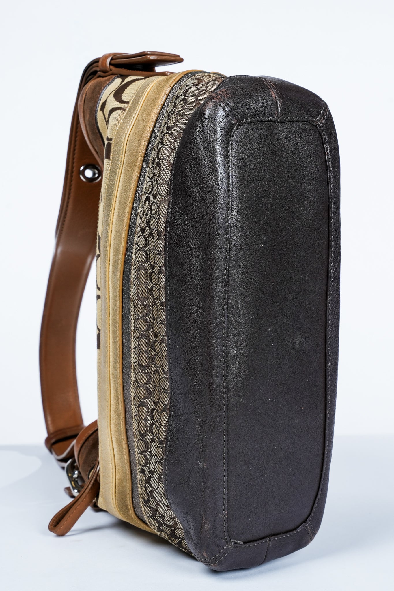 Coach Signature Patchwork Sufflette Hobo Bag