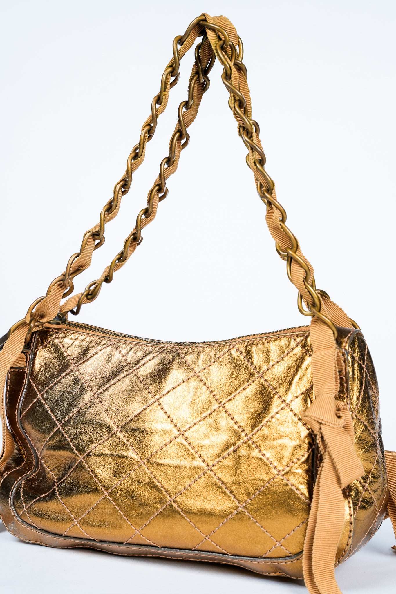 Moschino Gold Chain Shoulder Bag