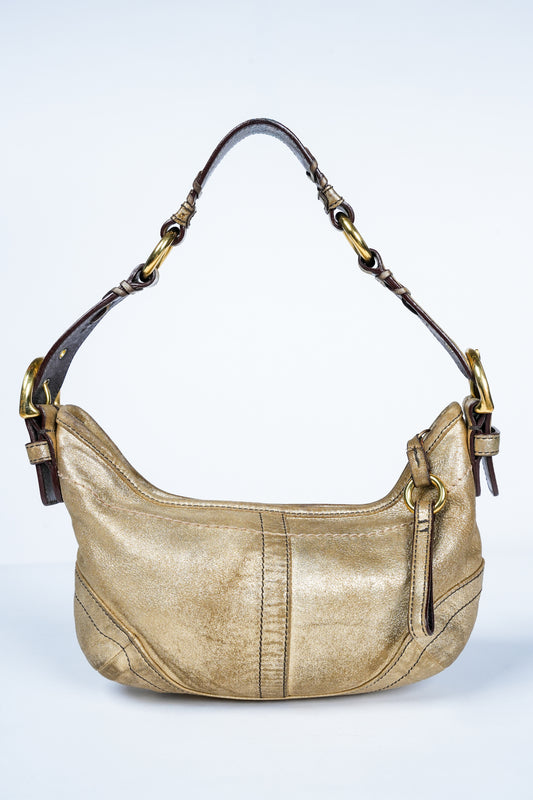 Y2K Coach Metallic Soho Hobo Shoulder Bag