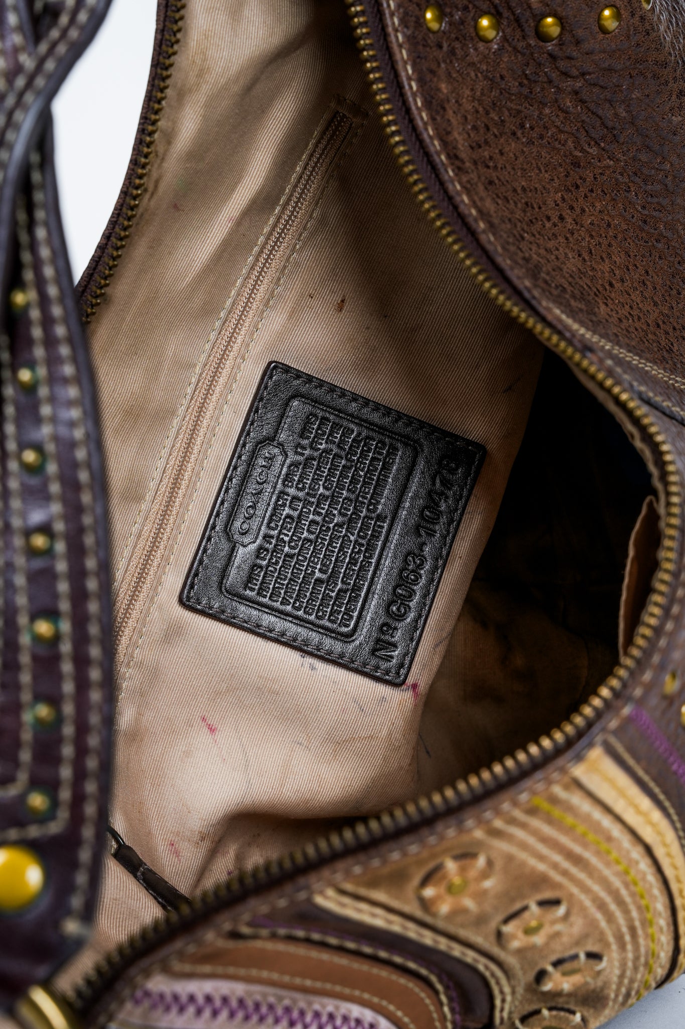 Coach Hobo Nubuck Large Half Moon Bag