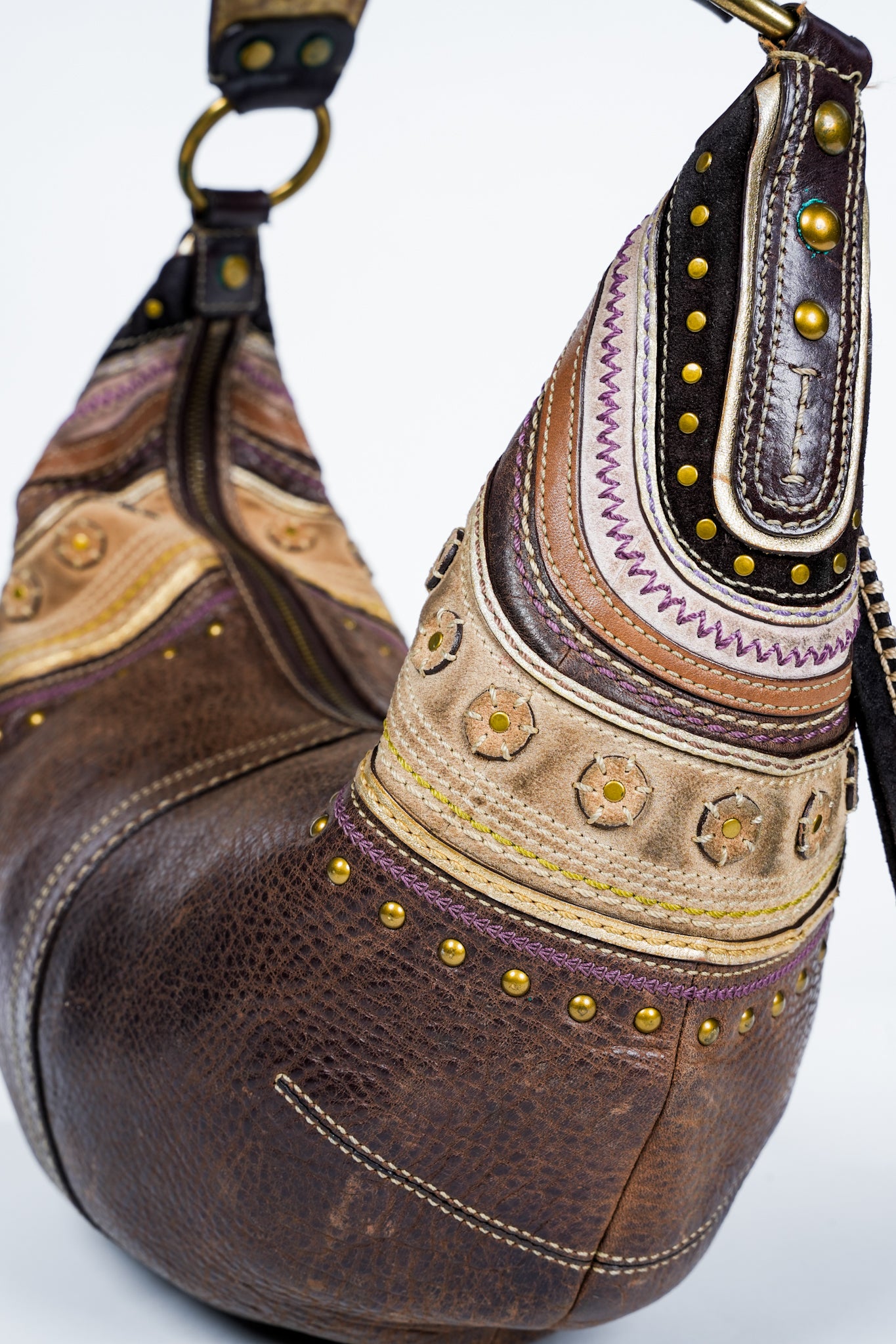 Coach Hobo Nubuck Large Half Moon Bag