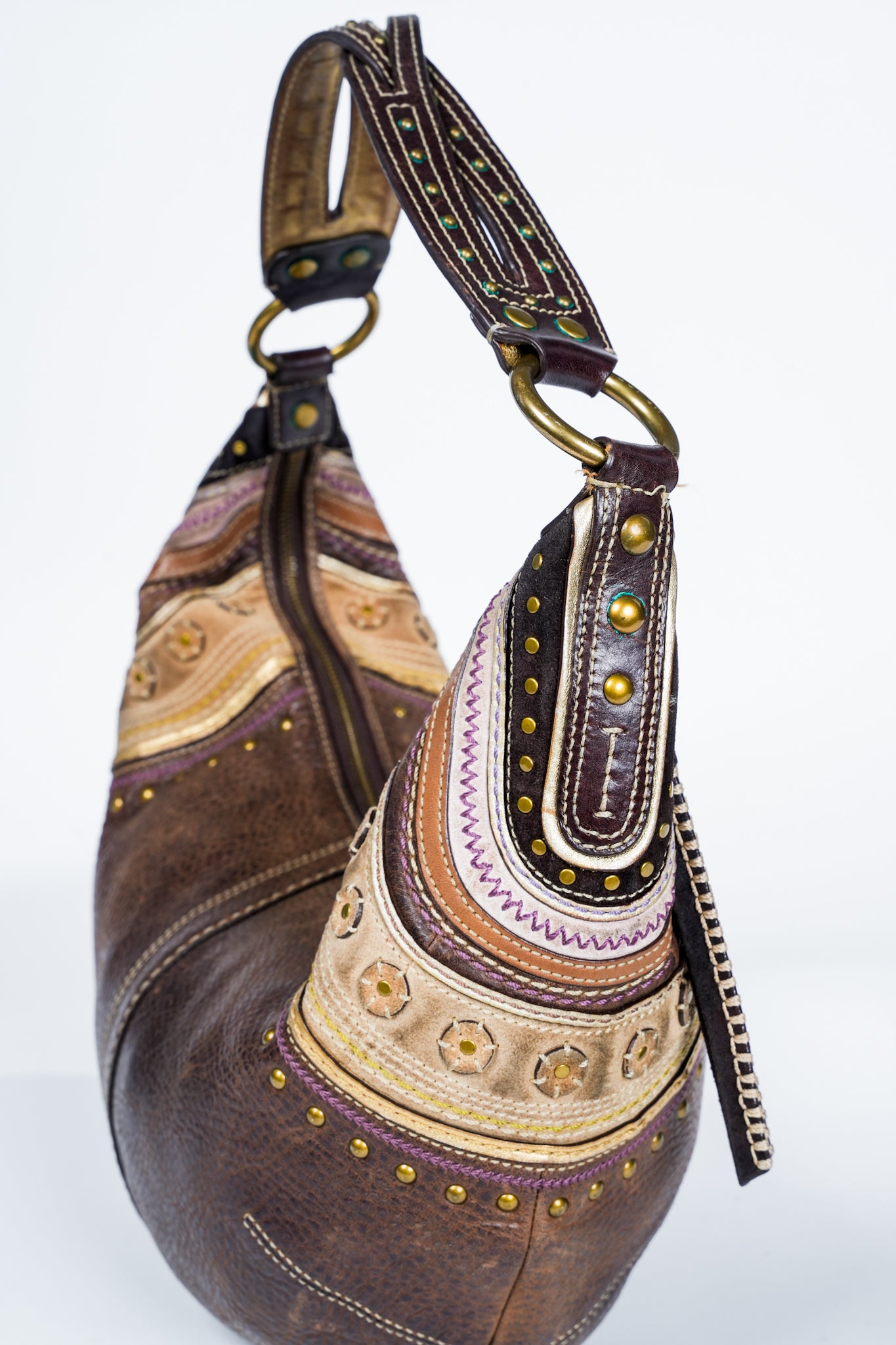 Coach Hobo Nubuck Large Half Moon Bag