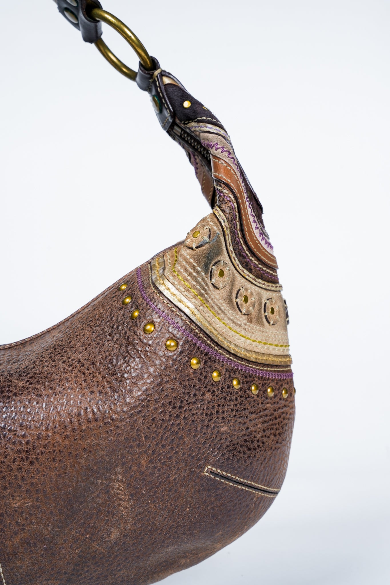 Coach Hobo Nubuck Large Half Moon Bag