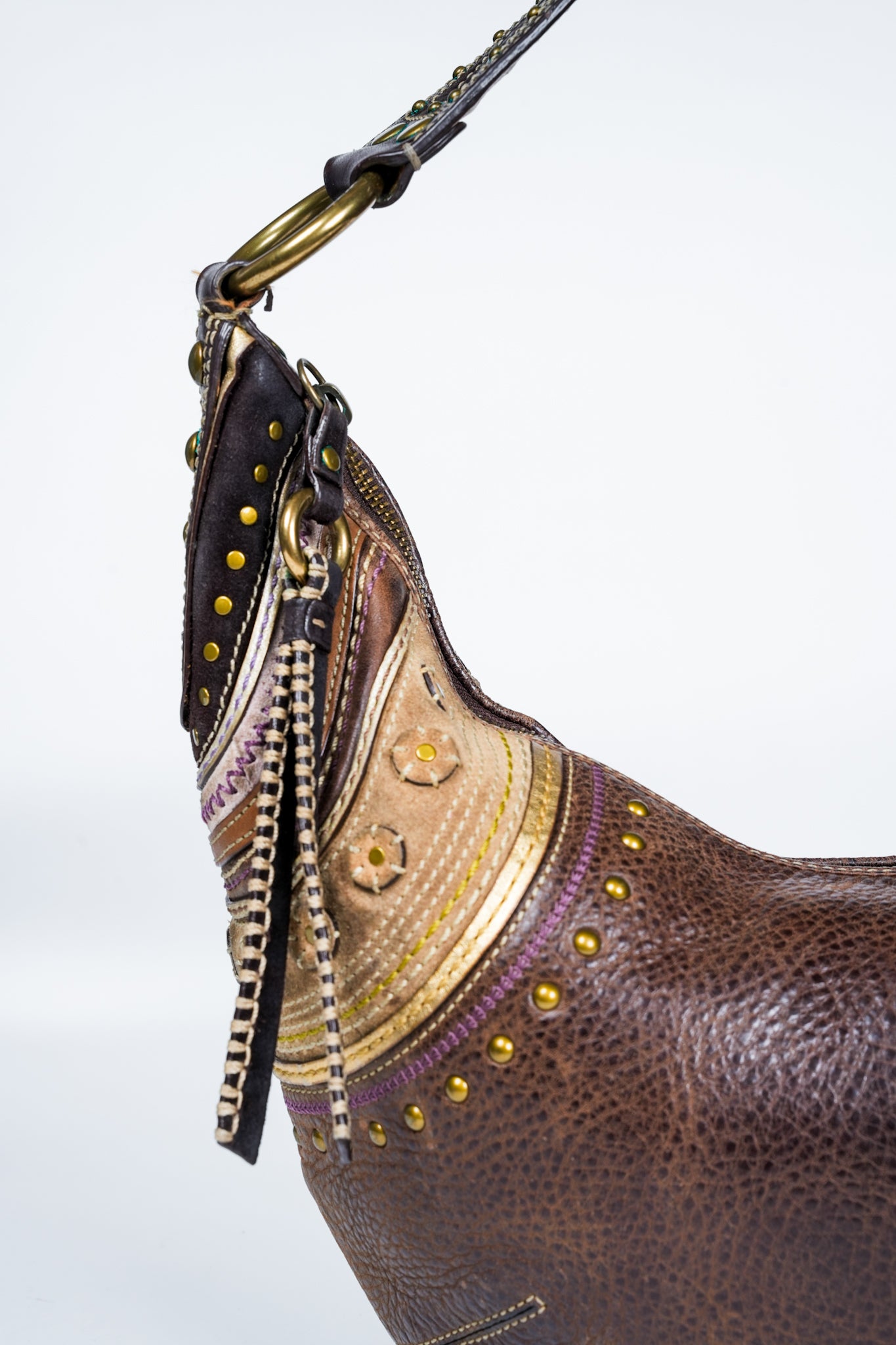 Coach Hobo Nubuck Large Half Moon Bag