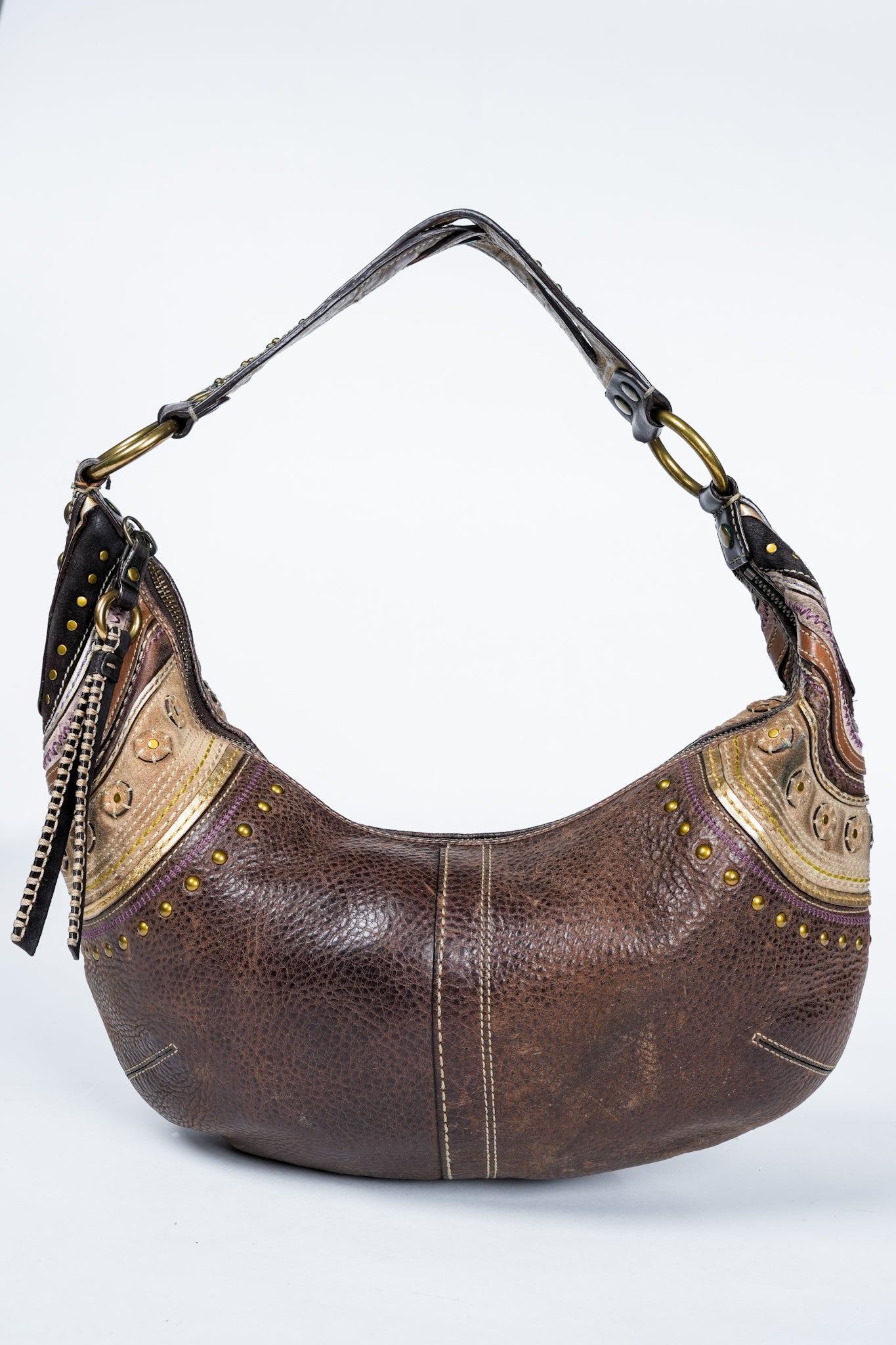 Coach Hobo Nubuck Large Half Moon Bag