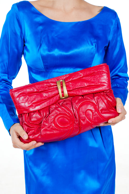 Vintage Red Clutch