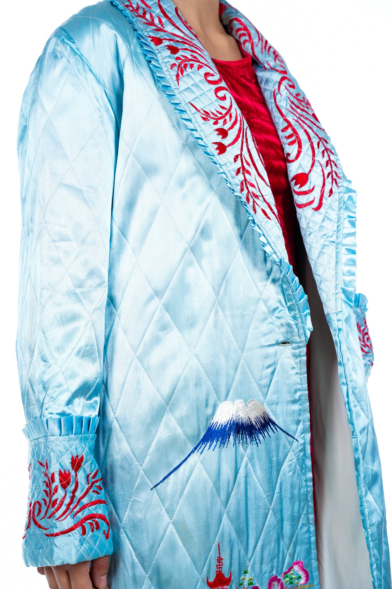 Vintage Mt Fuji Japanese Robe