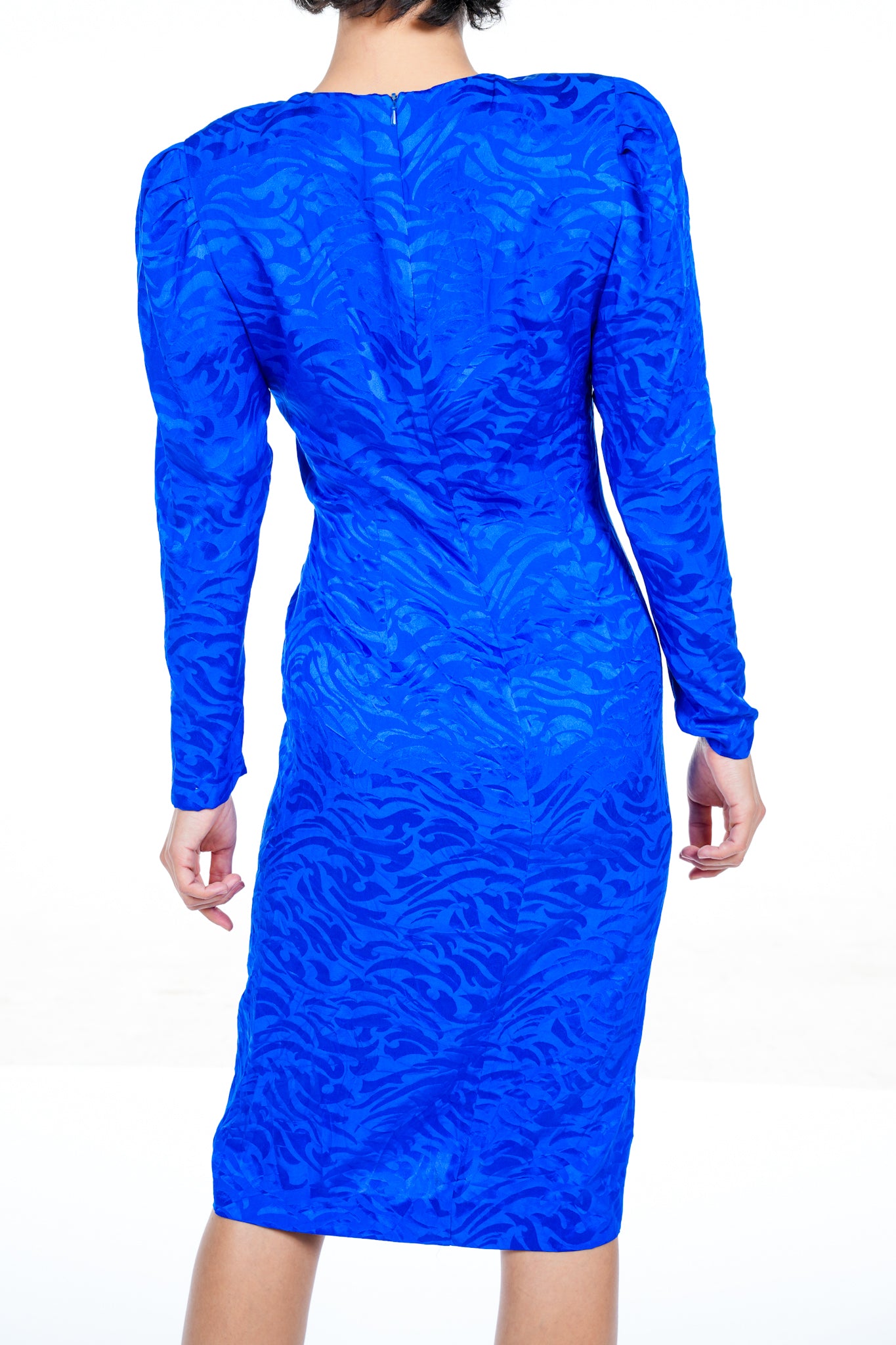 1980s Adrianna Papell Silk Dress