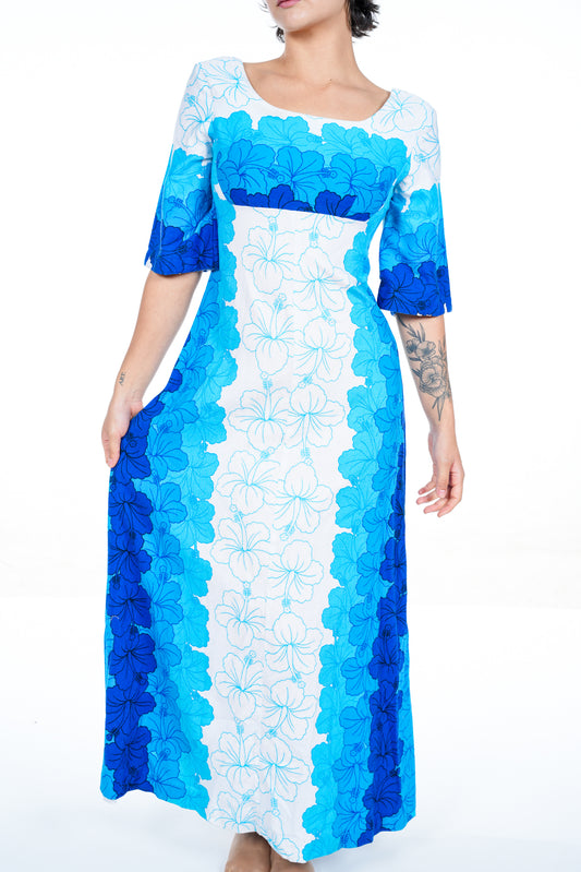 1960s Ui Makai Cotton Mu'umu'u