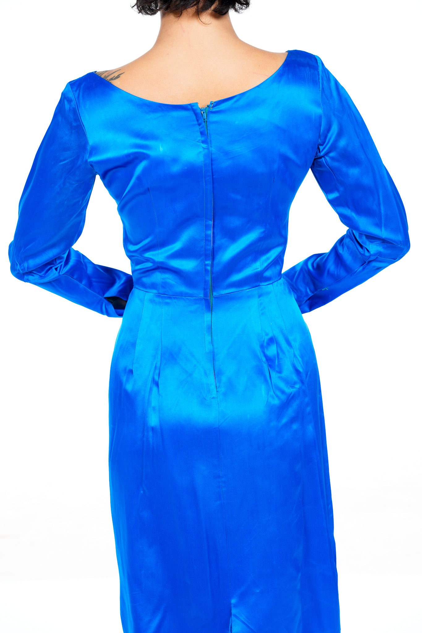 1950s Union Made Blue Dress