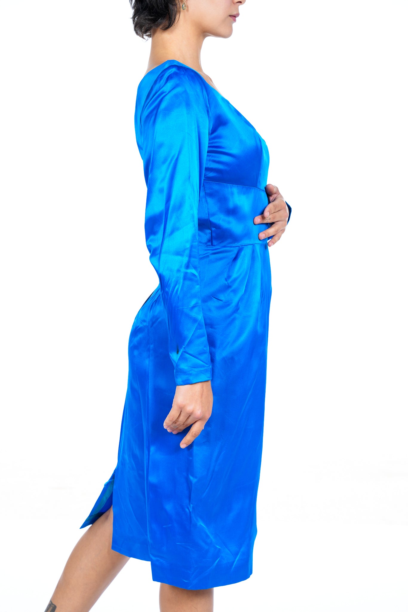 1950s Union Made Blue Dress