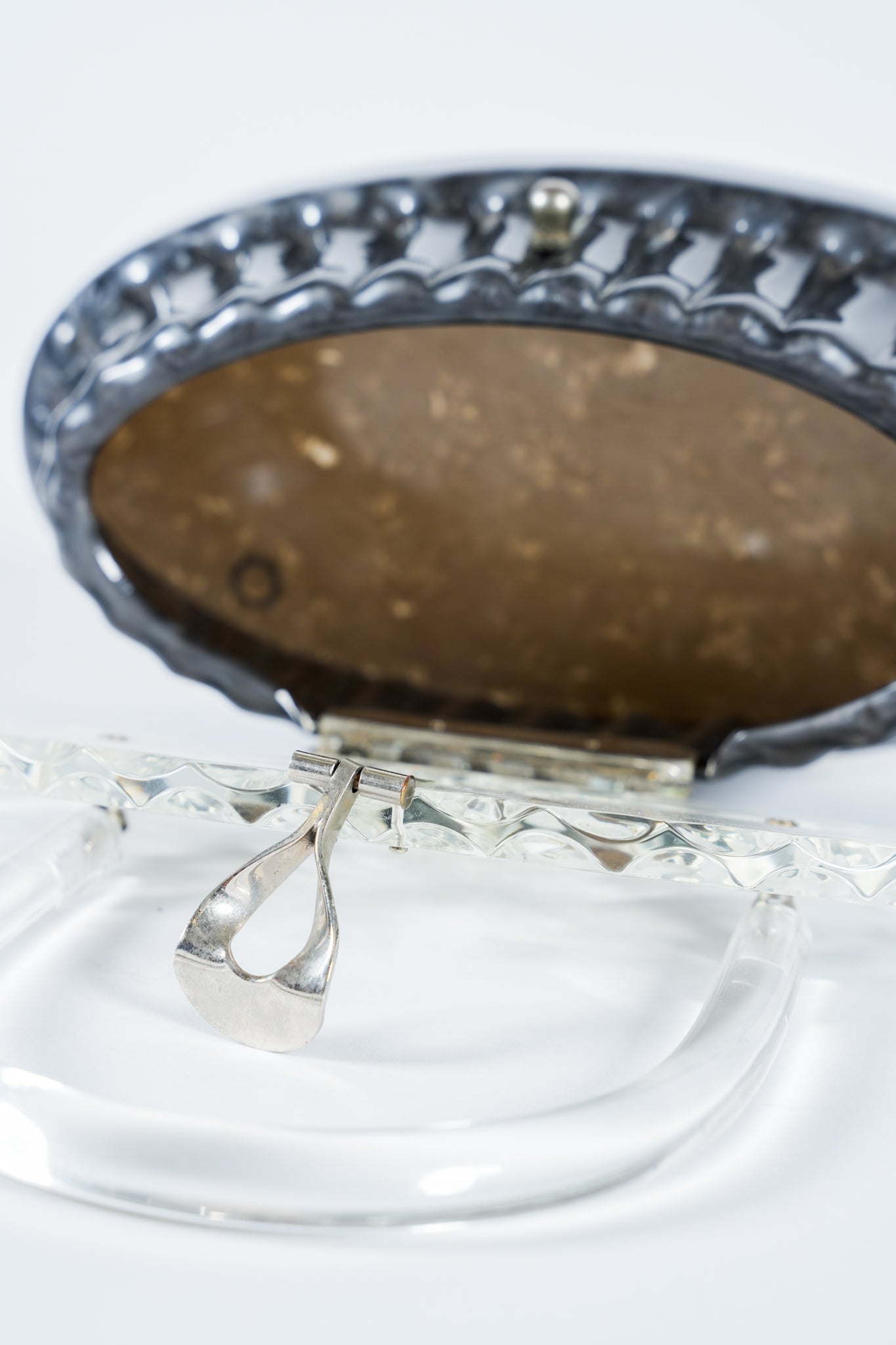 1970s Dark Lucite Purse