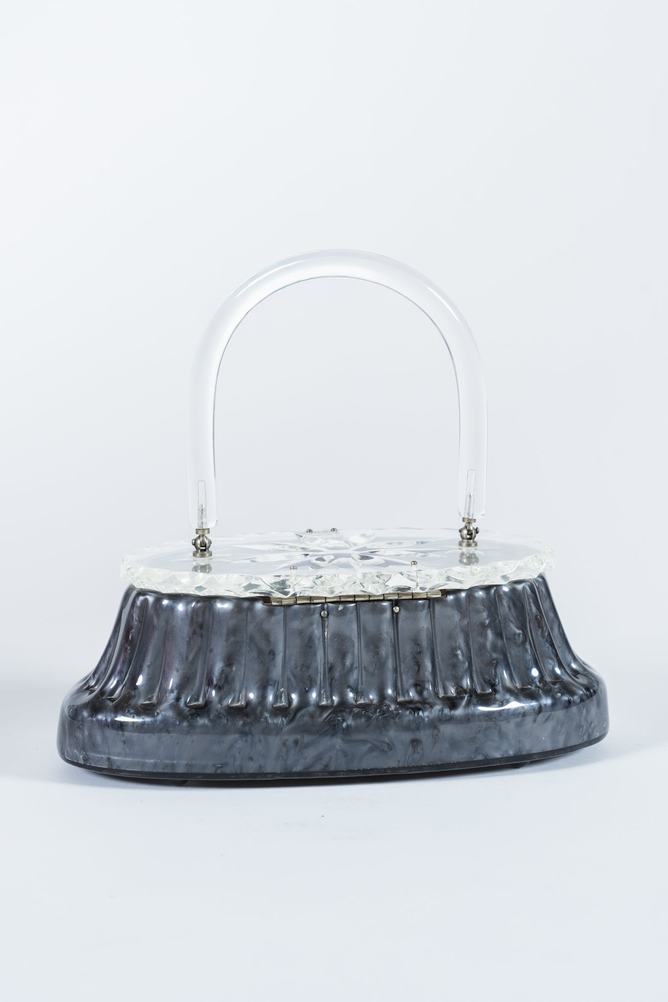 1970s Dark Lucite Purse